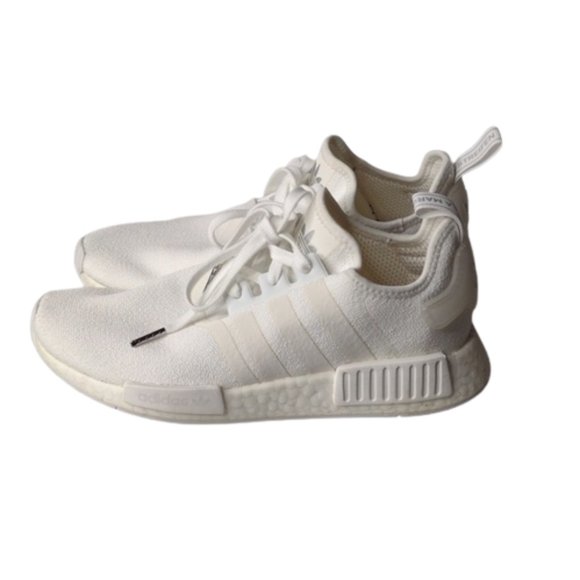 Adidas Boost NMD White Sneakers Shoes Men's 8.5 - Picture 3 of 11